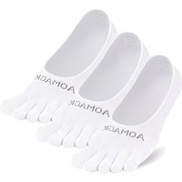 Zehensocken Damen Herren Coolmax Laufsocken 3Er Pack, Atmungsaktiv, Feuchtigk...