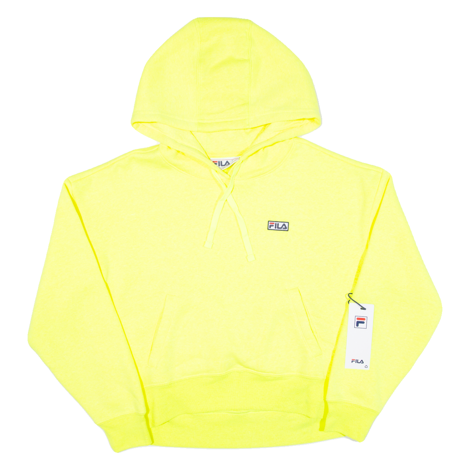 FILA Cropped Felpa Donna Giallo con Cappuccio S