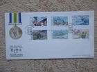 GUERNSEY - 2007 BATTLE FOR THE FALKLANDS FIRST DAY COVER