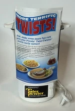 1990 Presto Tater Twister Electric Curly Cutter w/Curly & Spiral Discs 0293001
