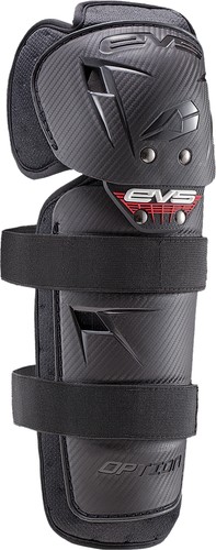 EVS Option Knee Pad Black Mini Hard Shell Polypropylene OPTK16-BK-M