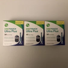 90 One Touch Ultra Plus Test Strips Expires 10/31/2025 - MINT , SHIP FREE