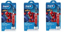 BL Oral-B Toothbrush Kids X-Soft Rechargeable Spiderman X 3 Packs