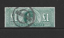 GB Edward 7th stamp SG266 GREEN F/USED
