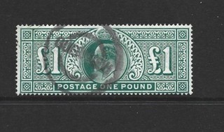 GB Edward 7th stamp SG266 GREEN F/USED