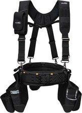 Tool Belt with Suspenders Construction Pouch Carpenter Suspension Rig