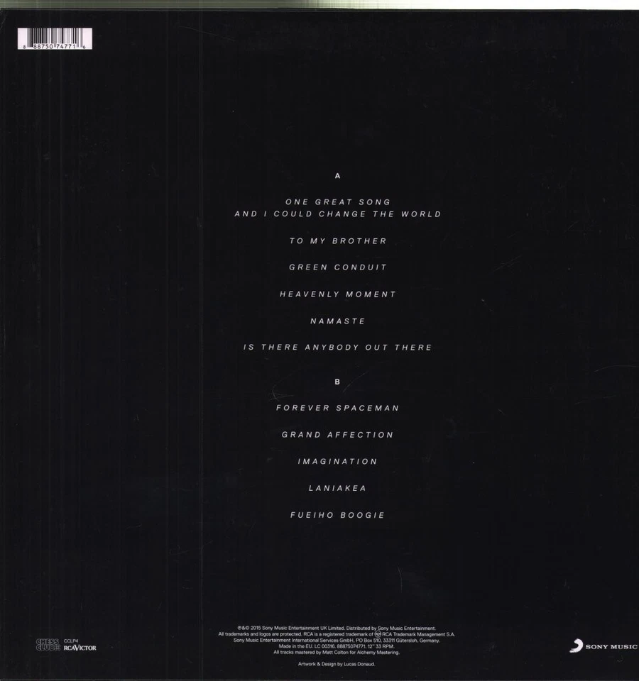 Swim Deep Mothers LP Vinyle Europe Chess Club 2015 'Amber Haze' Vinyle Signé - Photo 4/4