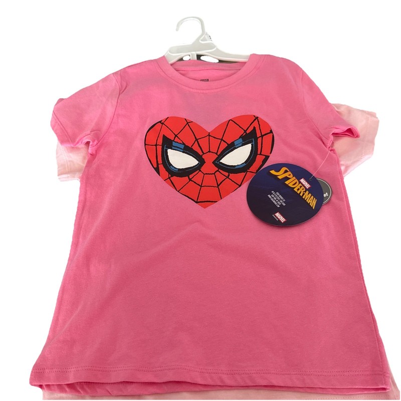 2 Marvel Spider-man 6x Girls Shirts NWT