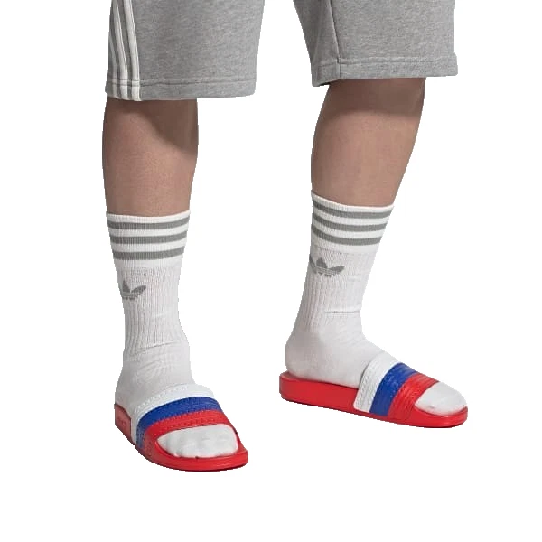 Ciabatte infradito uomo taglia 7US adidas adilette slides bandiera Russia donna 8US