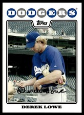 2008 Topps Derek Lowe Los Angeles Dodgers #415