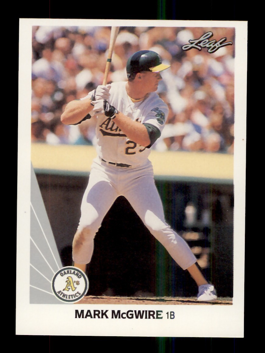 1990 LEAF #62 MARK MCGWIRE OAKLAND A'S