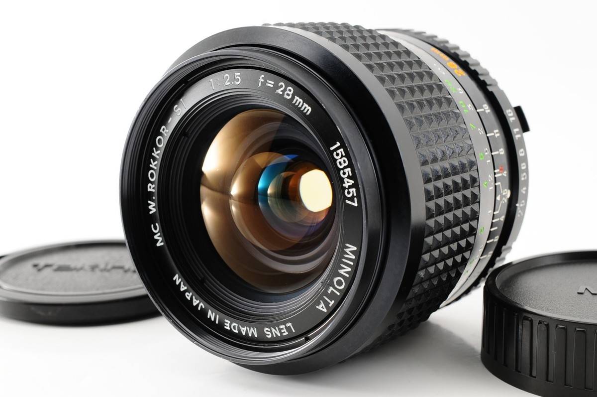 Minolta MC W.Rokkor-SI 28mm F2.5 Manual Lens From JAPAN #34