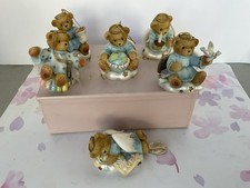 Cherished Teddies Angels Ornaments Collection Lot Of 6