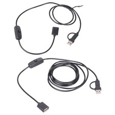 Type C Male to USB Female Converters Cable On Off Switches for Device Connection
