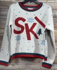 Cupcakes and Cashmere Snowflake Ski Sweater Size Medium NWT Christmas Holiday