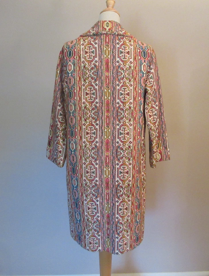 Abrigo alfombra tapiz vintage años 60 talla S Foto 2 de 4