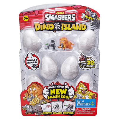 ZURU Smashers Dino Island, Dinosaur Toy Figures, Surprise Dino Eggs, Kids Collec