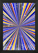 Glare Rays Background Framed Wall Art Poster Canvas Print Picture