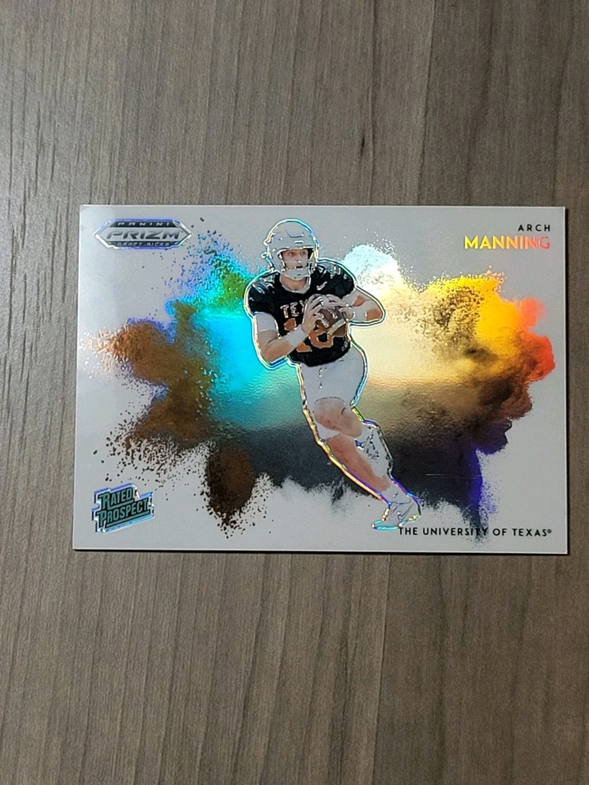 2023 Panini Prizm Draft Picks Arch Manning Color Blast SP #CB-AM Longhorns