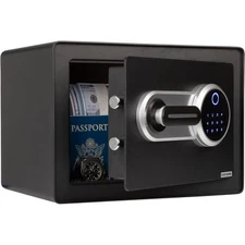 Biometric Safe - Lock Box With Fingerprint Scanner And Digital Key For Quick -