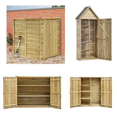 Geräteschuppen-Holz Gerätehaus Gartenhaus-XXL Haus Schuppen Tool Shed 