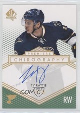 2014 SP Authentic Premiere Chirography 2015-16 SPA Update /75 Ty Rattie Auto 0c3