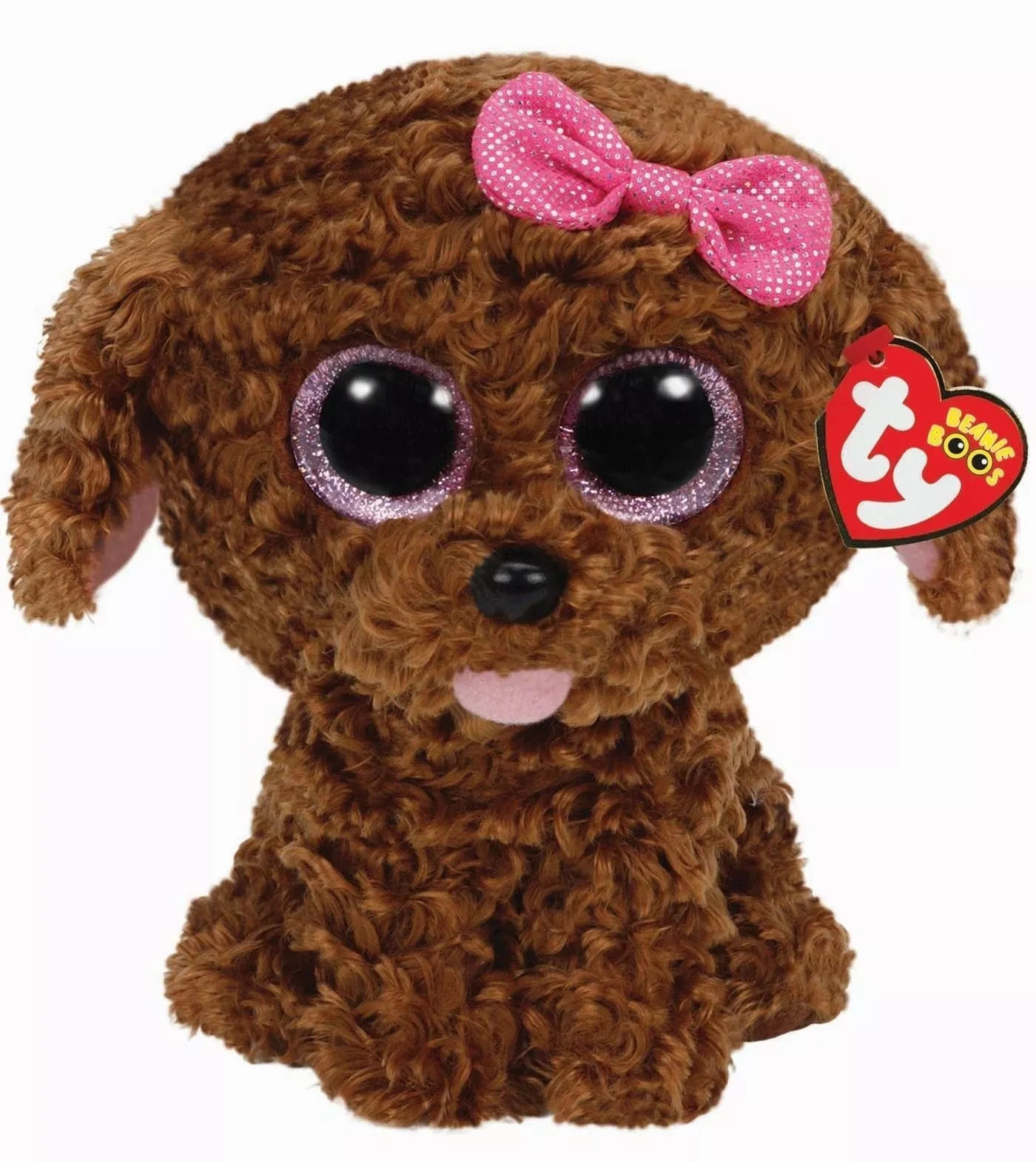 Ty Beanie Baby Boos 36157 Maddie Brown Poodle Dog 16cm /NEW