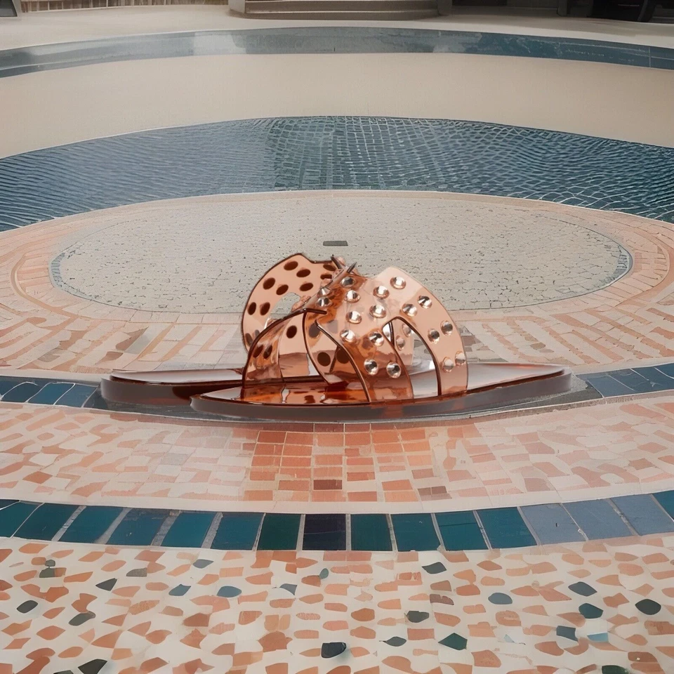 Sandalias chinas de lavandería para mujer con gemas tachonadas Charli gelatina ámbar tostado talla 8 NUEVAS Foto 2 de 4