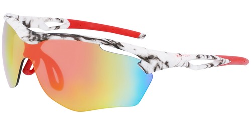 Spyder Men's Semi-Rimless Sport Shield Sunglasses w/ Mirror Lens - SP6031 - Picture 5 of 6