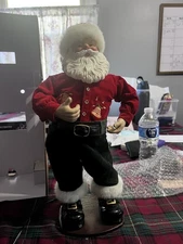 Rock Santa Collectibles Jingle Bell Rock Animated Dancing Santa Claus Vintage