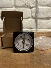 Ultra Small, Peakeep Battery Travel Alarm Clock with Snooze and Light, Silent