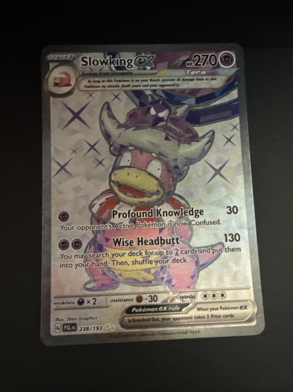Pokémon TCG Slowking EX 238/193 Paldea Evolved Ultra Rare