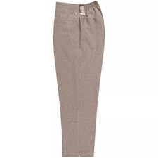 WOMENS TROUSERS LADIES HALF ELASTICATED STRETCH WAIST WORK OFFICE POCKETS PANTS