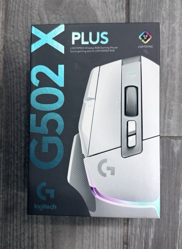 Logitech G502 X Plus Wireless RGB Gaming Mouse White LIGHTSPEED HERO 25K NEW