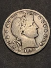 1895  S - Barber Half Dollar - Better Date - Original -  $2.99 Shipping