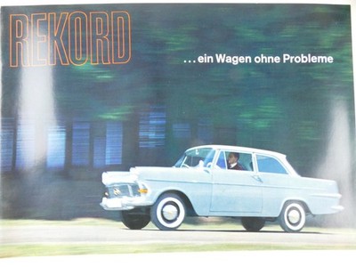 OPEL Rekord ein Wagen ohne Probleme 1962 Katalog To-9364