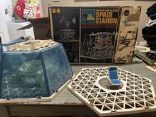 Vintage 1966 Mattel Major Matt Mason Space Station Parts Lot With Box