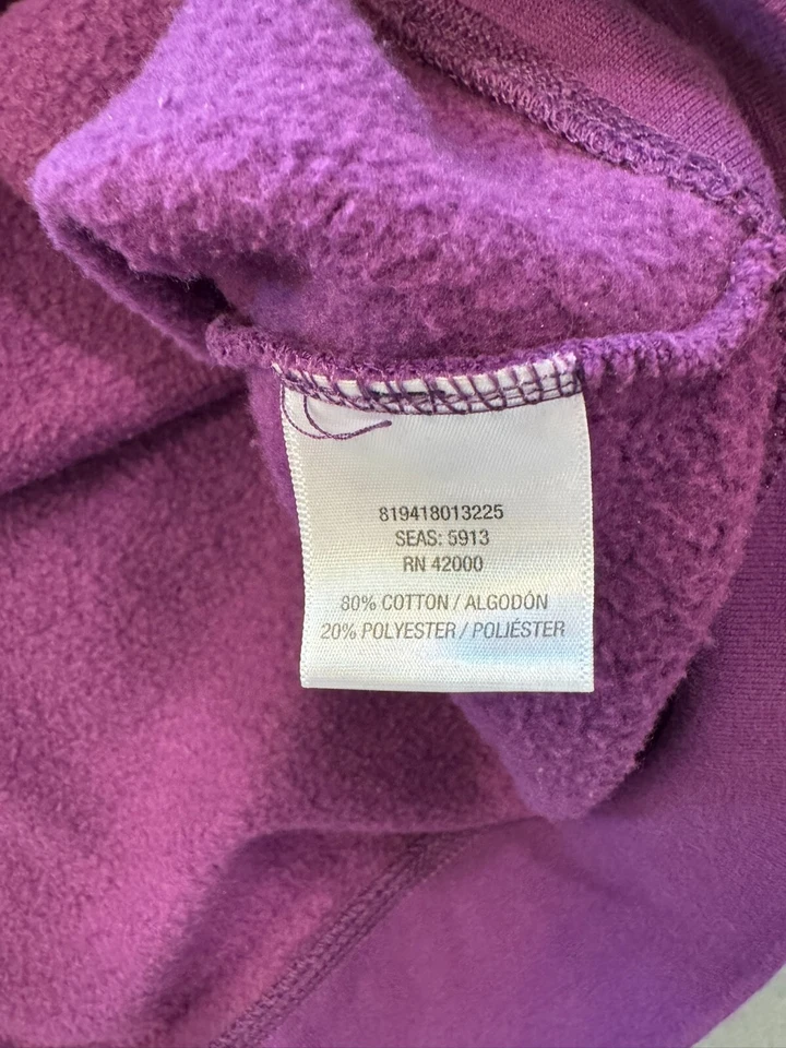 Everlast Sweatshirt Adult Medium Royal Purple Fleece Pullover Crew - Image 4 of 4