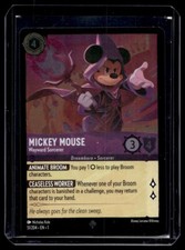 Disney Lorcana The First Chapter Mickey Mouse Wayward Sorcerer Foil 51/204
