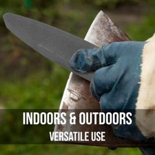 VINTAGE SHARPENING STONE Double Sided Scythes Knives Sharpening Tool 22cm 9inch