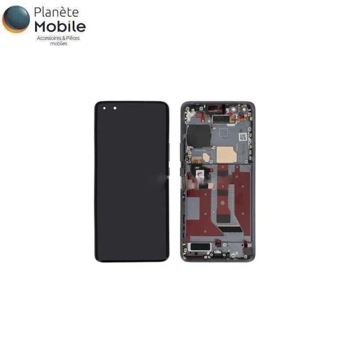 Original full black LCD screen on chassis for Honor Magic 4 Pro (ReLife)