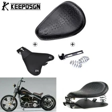 KEEPDSGN Leather Motorcycle Solo Seat Spring Bracket For Harley Softail Springer