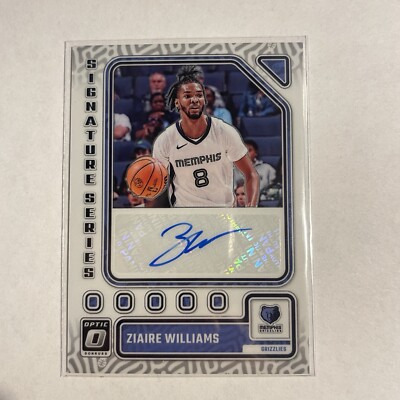 2021-22 Donruss Ziaire Williams #SS-ZWL Signature Series Memphis Grizzlies