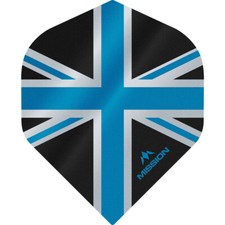 Mission - Alliance - Union Jack Dart Flights - No2 Standard - 100 Micron - Bla