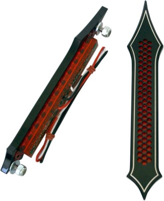 Accutronix Tribal Saddlebag Lights Black Drilled