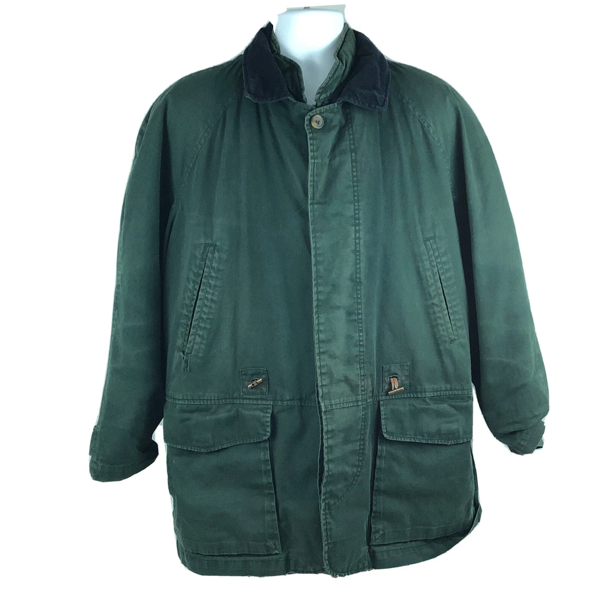 American Eagle Winter Barn Jacket 3 In 1 Coat Zip Out Liner Large VTG 90s
