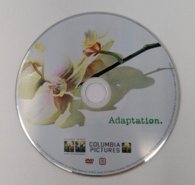 Adaptation (DVD 2002 No Case! Only DVD!) Nicolas Cage, Meryl Streep, Spike Jonze