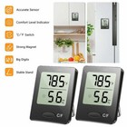Mini 2X LCD Digital Room Thermometer Measures Indoor Hygrometer Humidity Meter
