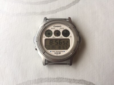 RELOJ VINTAGE CASIO TRI GRAPH TGW-100 MODULO 827 JAPAN DC AÑO 1988
