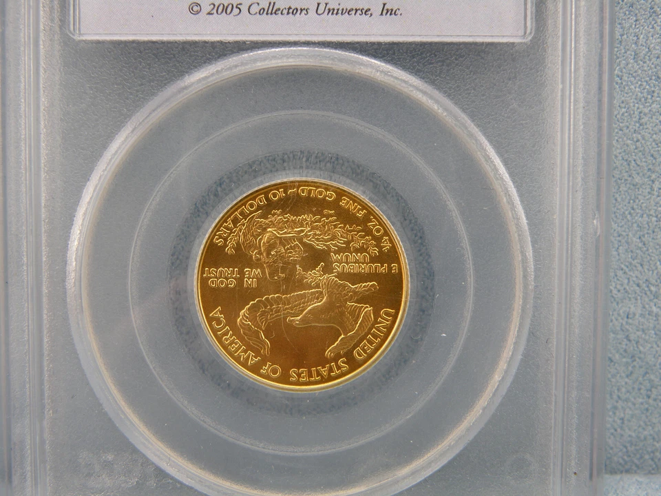 2005 20th Anniversary $10 1/4 oz Gold American Eagle MS 69 by PCGS - Image 4 of 4